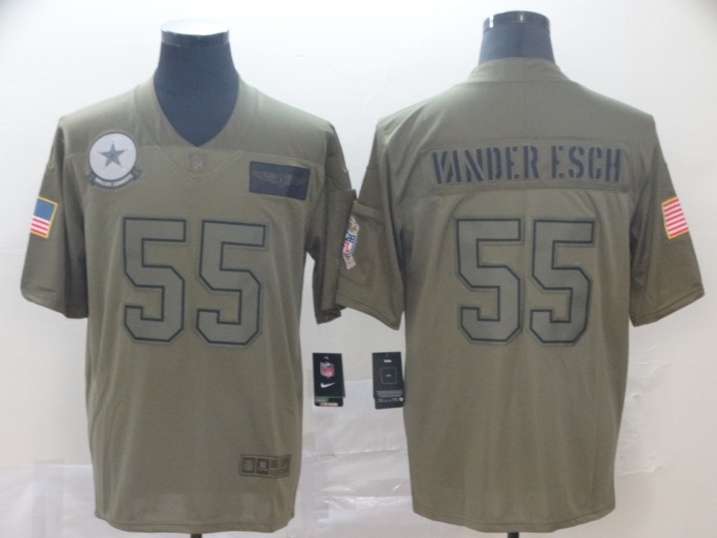 Men's Dallas Cowboys Leighton Vander Esch #55 Brown Jersey